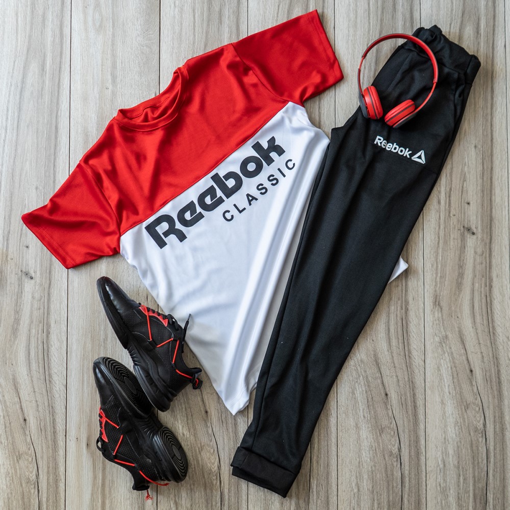 ست مردانه تیشرت و شلوار Reebok مدل نیکُل