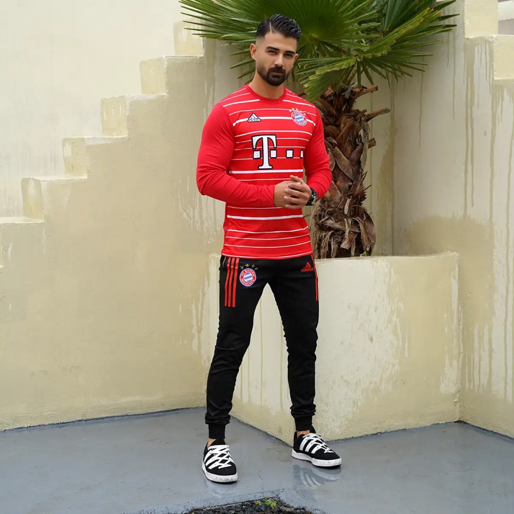 ست مردانه تیشرت آستین بلند و شلوار بایرن مونیخ مدل FC Bayern