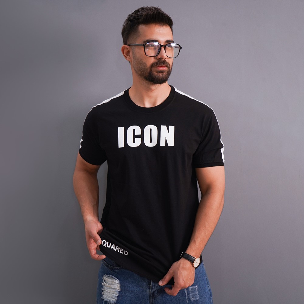 تیشرت مردانه نخ پنبه مدل ICON ( در 2 رنگ )