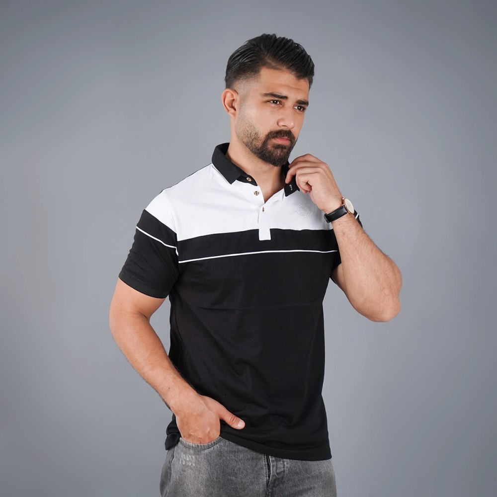 تیشرت مردانه یقه فرنچ مدل Bahman ( در چند رنگبندی )