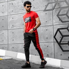 ست تیشرت شلوار Nike Air قرمز مردانه مدل Rana