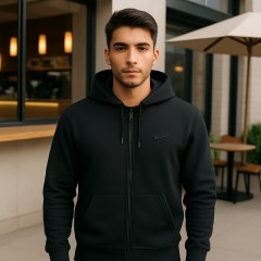 سوئیشرت زیپ دار بیسیک مردانه