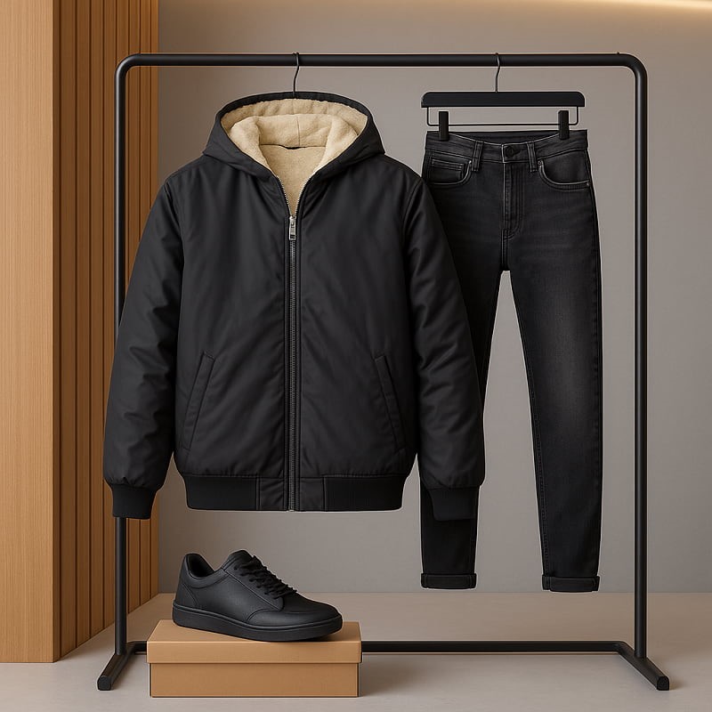 کاپشن مردانه داخل تمام خز مدل Adidas