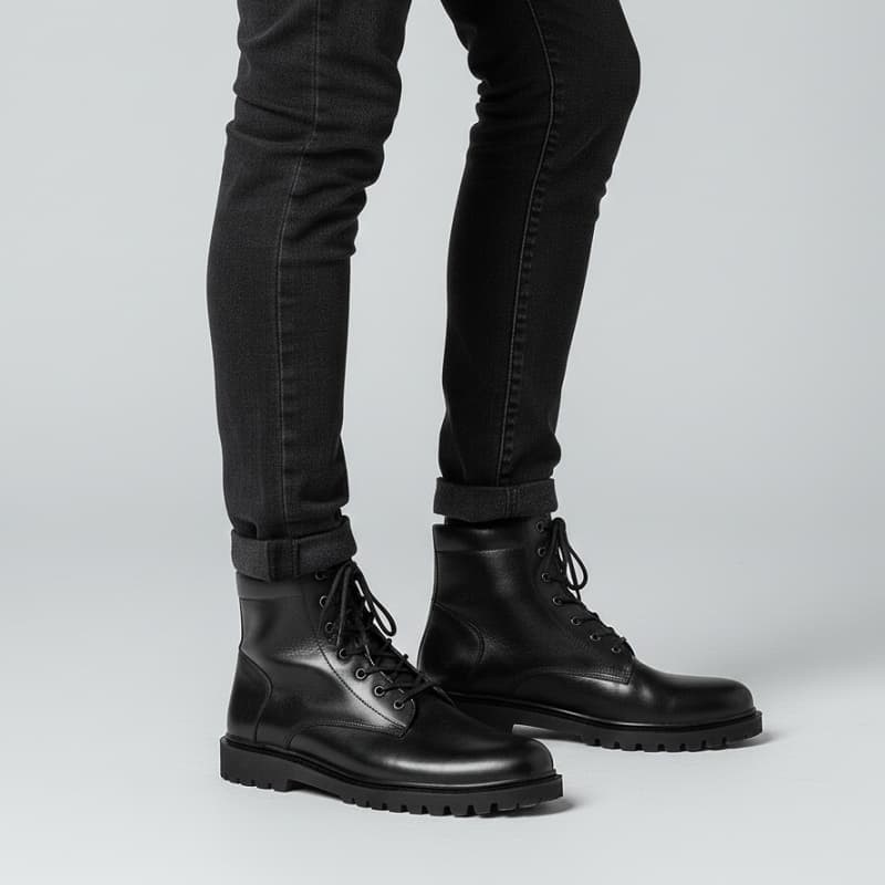 نیم بوت مردانه مدل Bershka