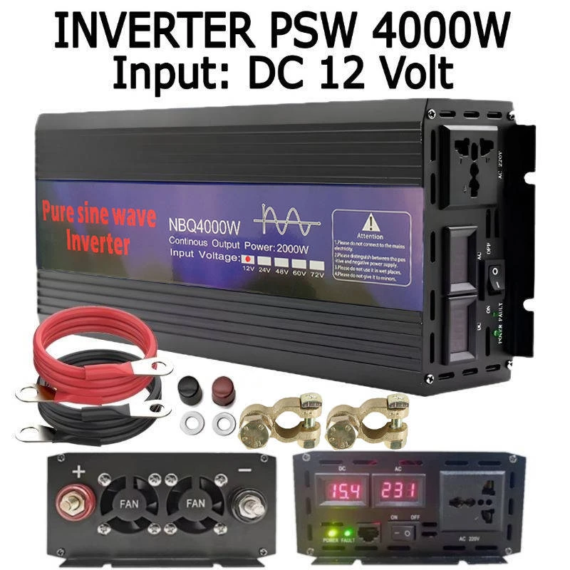 اینورتر (مبدل برق) 4000 وات کاملا سینوسی NBQ4000w