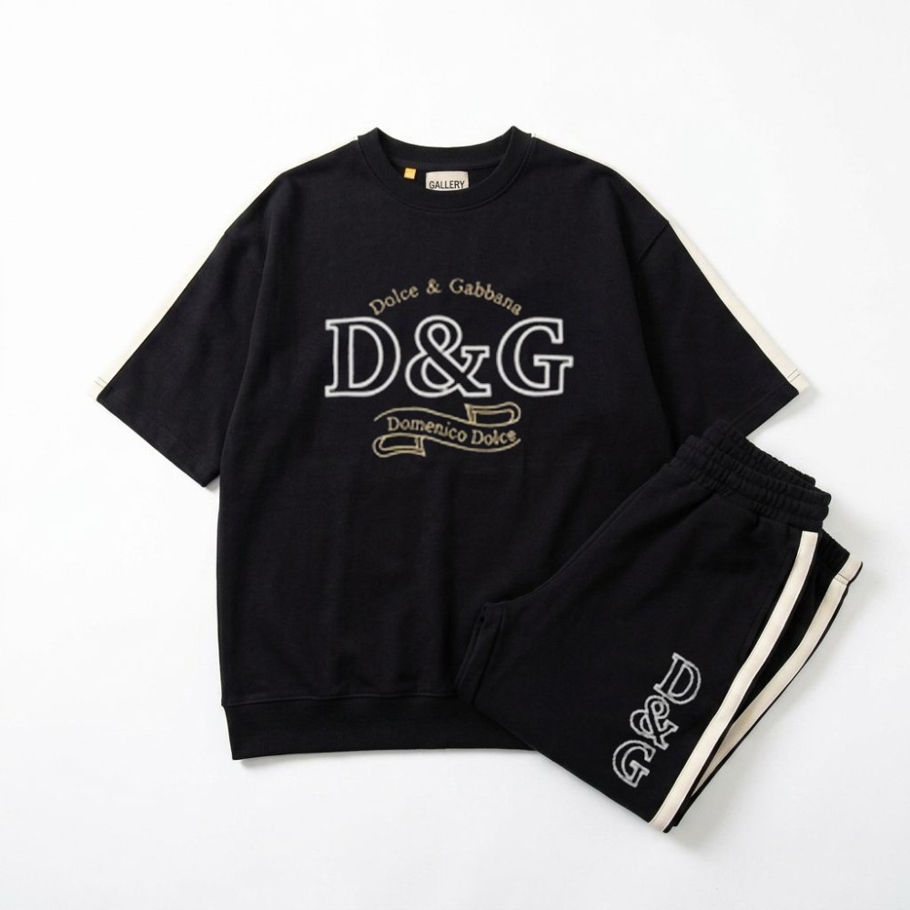 ست تیشرت و شلوار مردانه بنگال کش مدل D&G
