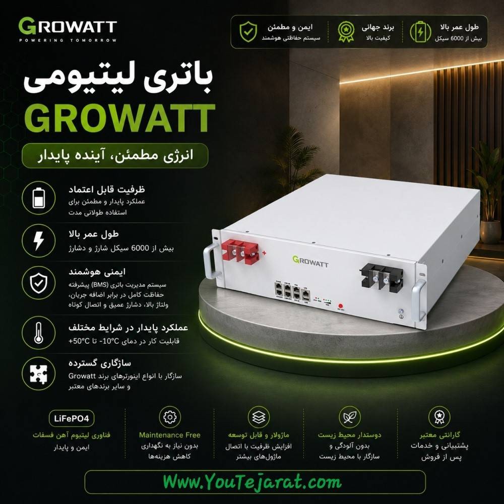 باتری لیتیومی گرووات مدل HOPE5.0L_B1