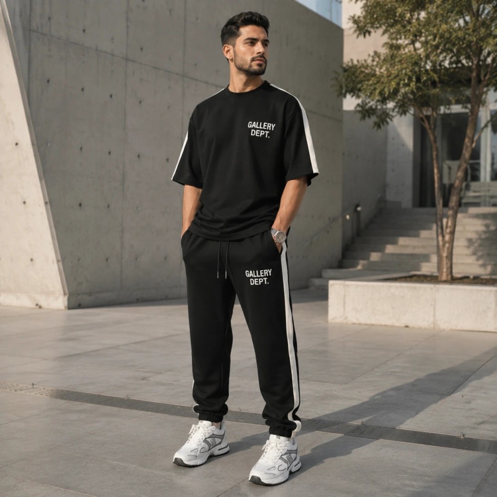 ست تیشرت و شلوار مردانه بنگال کش مدل Gallery Dept