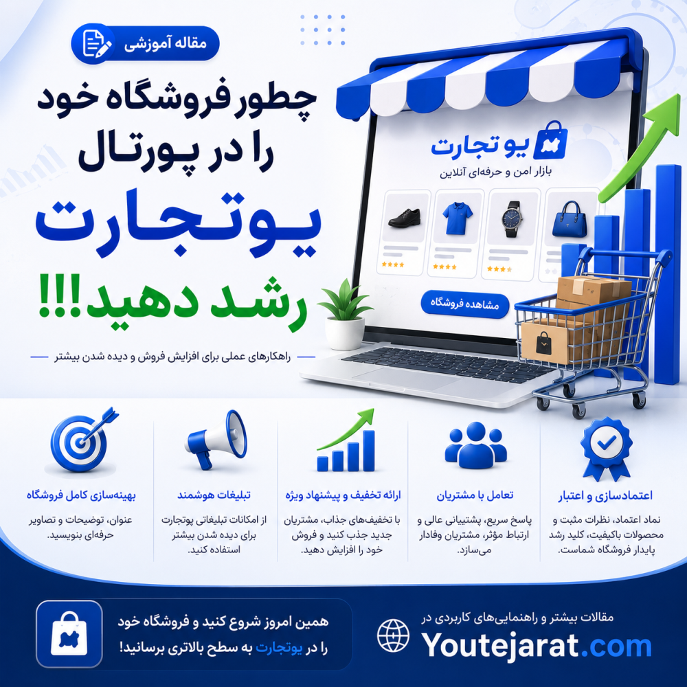 چطور فروشگاه خود را در پورتال یوتجارت رشد دهید !!!