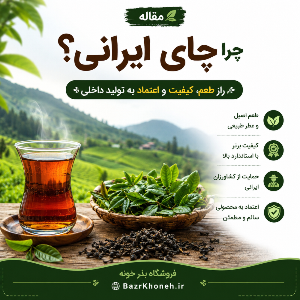 چرا چای ایرانی؟ راز طعم، کیفیت و اعتماد به تولید داخلی