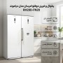یخچال و فریزر دو قلو 40 فوت امرسان مدل دیاموند رنگ تیتانیوم و سفید