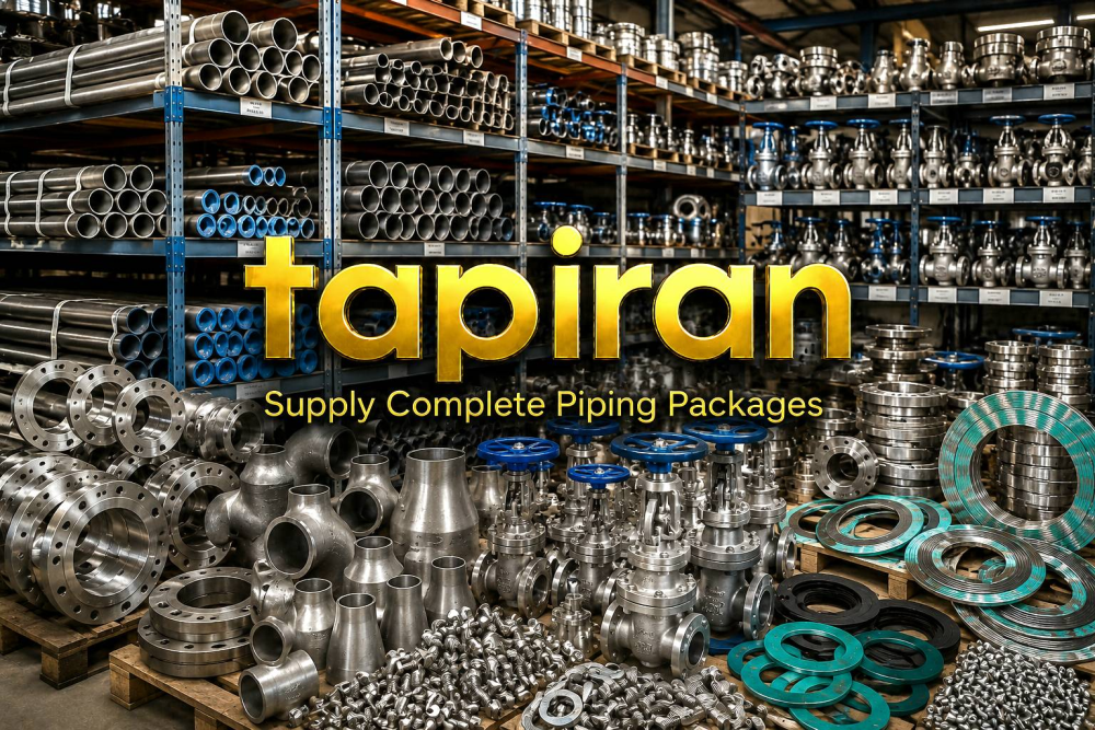 فروش و تامین لوله‌، اتصالات، فلنج و شیرآلات فولادی, استیل و آلیاژی پروژه ‌های صنعتی و ساختمانی ایران