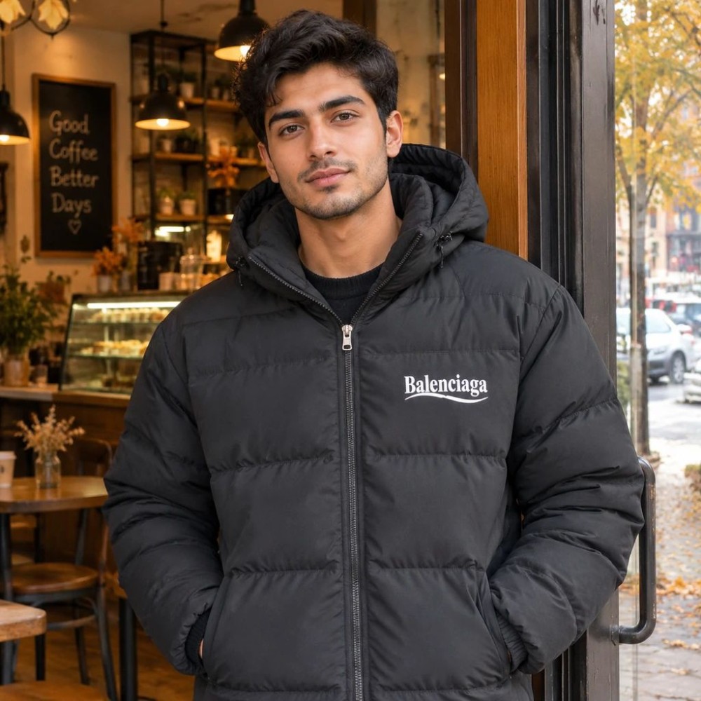 کاپشن ضد آب داخل پشمی Balenciaga (در 2 رنگبندی)