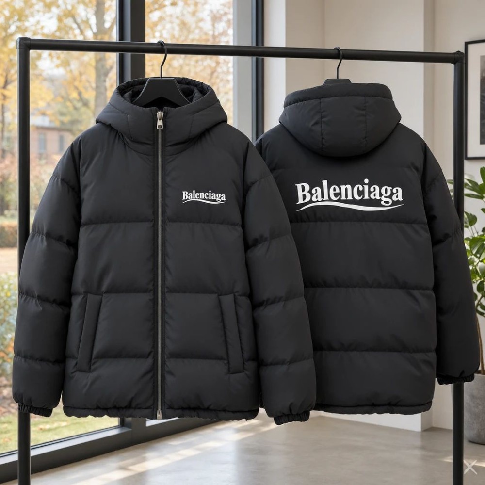 کاپشن ضد آب داخل پشمی Balenciaga (در 2 رنگبندی)