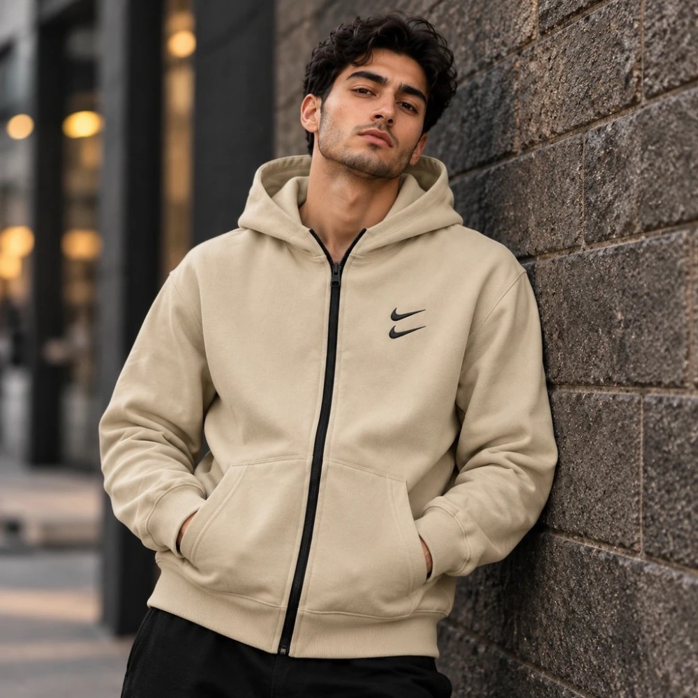 سوئیشرت دورس کلاهدار مردانه نایکی مدل Double Nike ( در 4 رنگبندی )