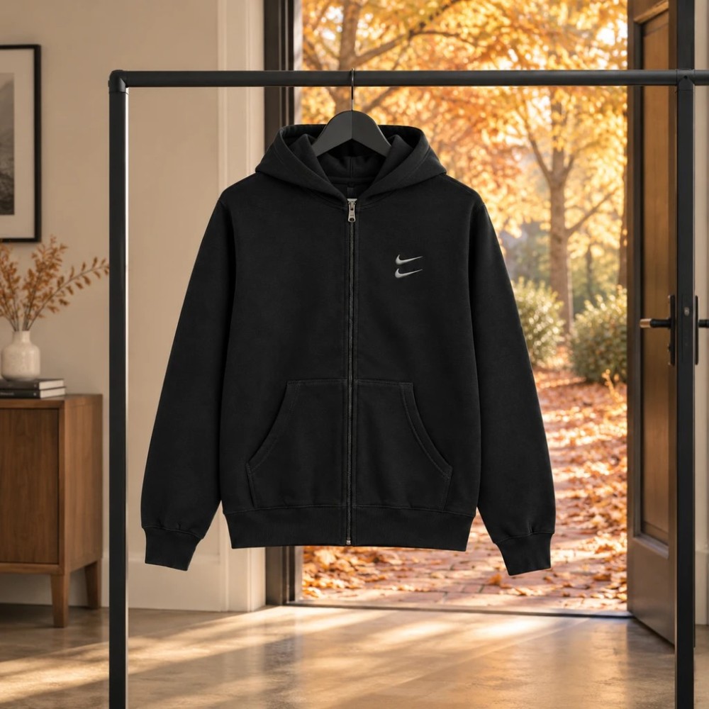 سوئیشرت دورس کلاهدار مردانه نایکی مدل Double Nike ( در 4 رنگبندی )