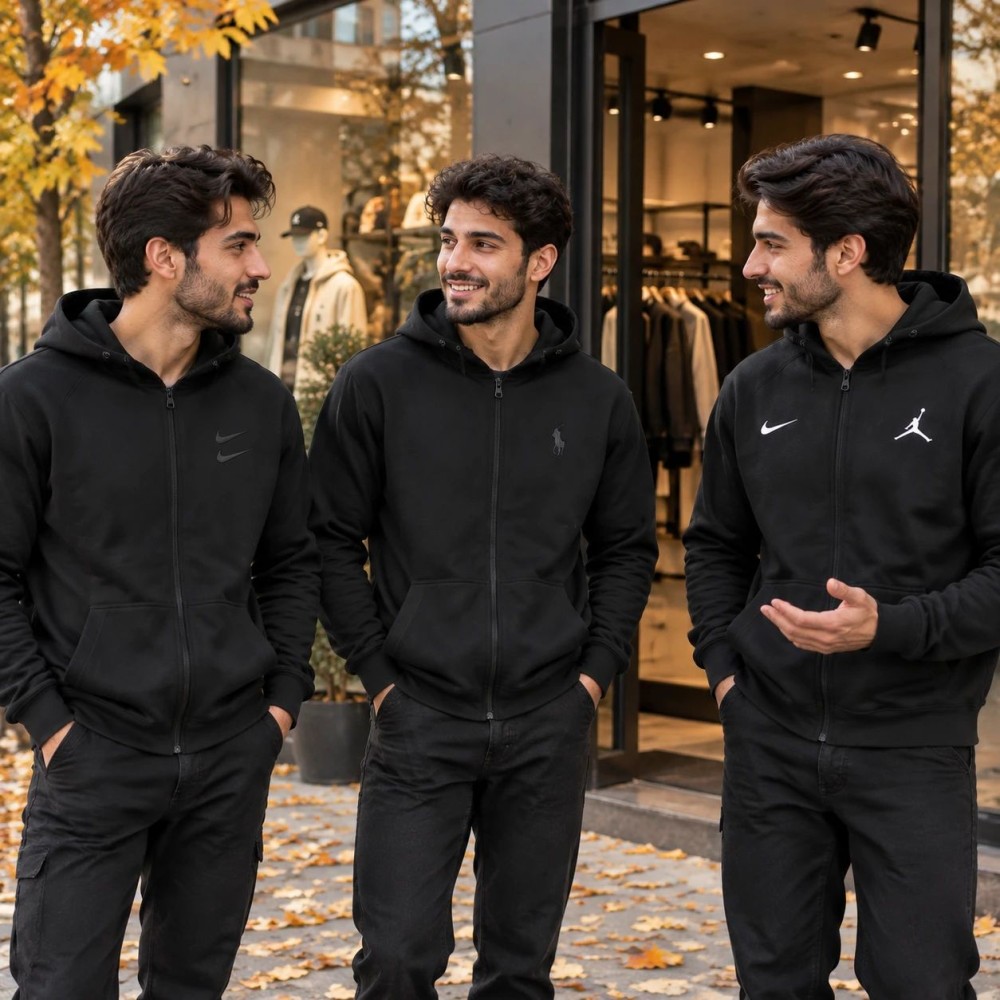 سوئیشرت دورس کلاهدار مردانه مارک گلدوزی مدل Adrian