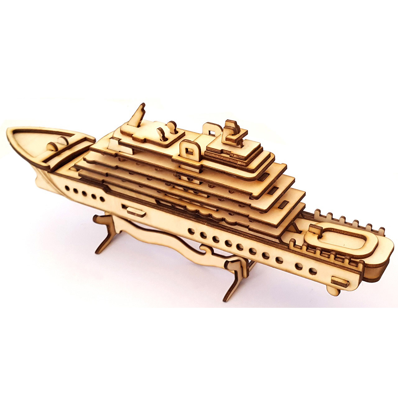 پازل سه بعدی چوبی برتاریو مدل Cruise Boat پازل سه بعدی چوبی برتاریو مدل Cruise Boat